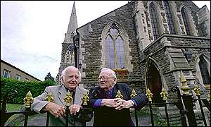 Sir Harry Secombe pictured with his brother