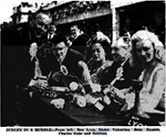 Sabrina judges the 1956 Miss Great Britain beauty competition