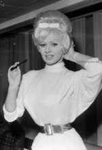 Sabrina in beehive with white bow
