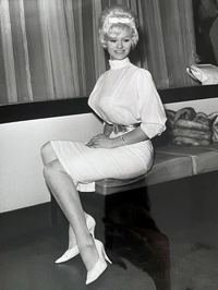 Sabrina (Norma Sykes) 1960s, probaby at an airport