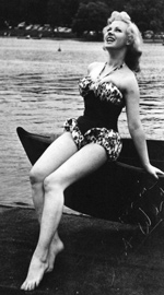 Sabrina on a boat - being dleighted