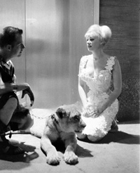 Sabrina and a lion in 1960