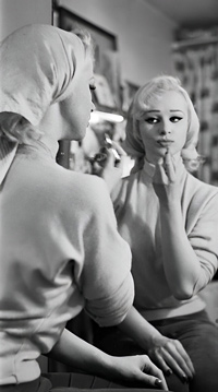 Sabrina (Norma Ann Sykes) applies slpstick 28 feb 1958