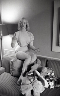 Sabrina with stuffed toys