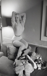 Sabrina (Norma Sykes) with stuffed toys