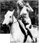  andrea Delayne replaces Sabrina as Lady Godiva 1956